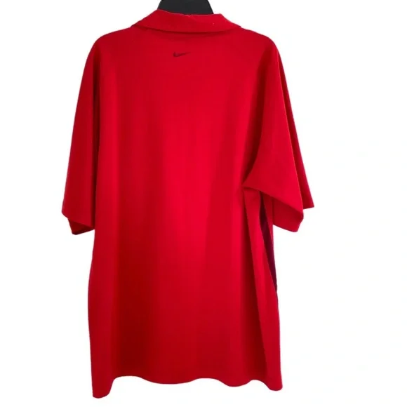 Mens Red NIKE Polo Golf Shirt - Picture 6 of 8
